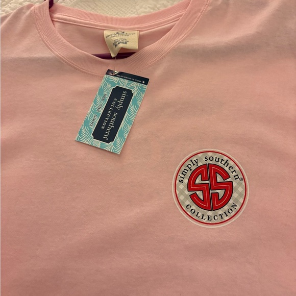 Simply Southern Ladies Pink "Sweet Tea and Chicken Nuggets" Tee XL - Picture 3 of 4